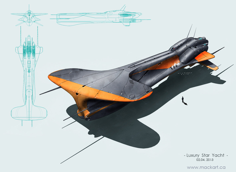 Illustration for article titled Here are some fantastic starships to make you dream about the future